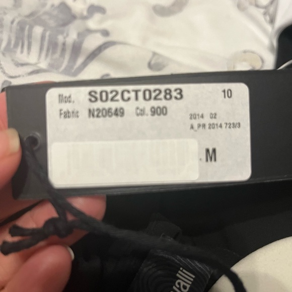 Just Cavalli black Trumphet Dress size M tags still on - Picture 3 of 5